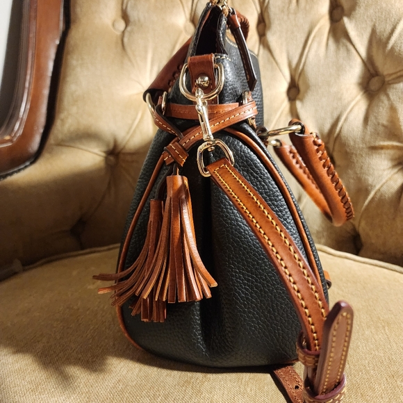 Dooney & Bourke braided pebble grain satchel - Picture 4 of 7